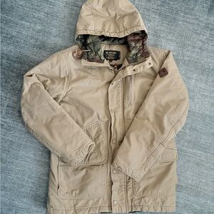 Burton Beige Hooded Field Jacket
